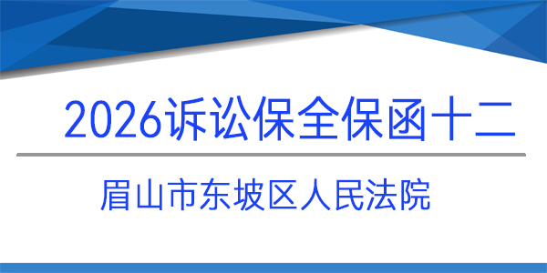 眉山市東坡區(qū)人民法院,訴訟保全,財產(chǎn)保全