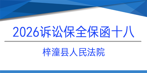 梓潼縣人民法院,訴訟保全,財產(chǎn)保全